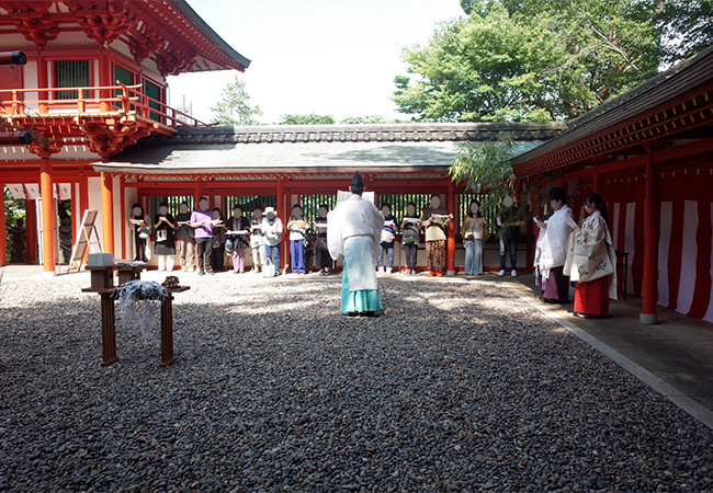 令和7年の夏越大祓の様子