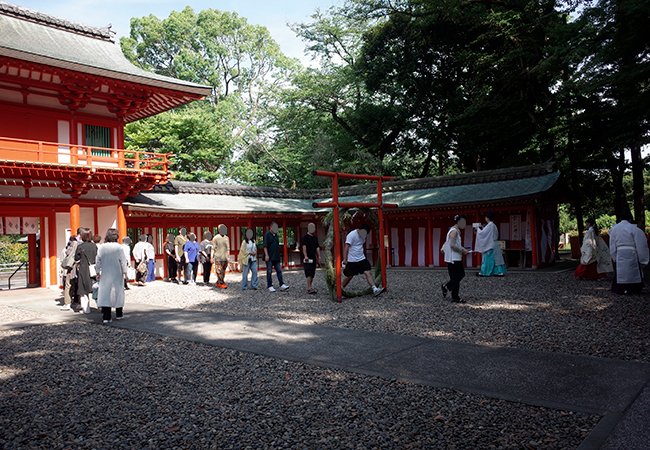 令和7年の夏越大祓の様子